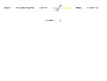 Tablet Screenshot of cheffrederic.com